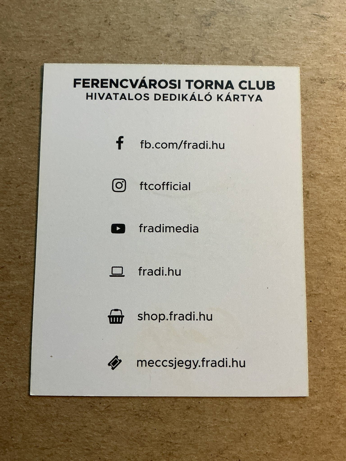 Dominik Csontos, Hungary 🇭🇺 Ferencvaros TC 2021/22 hand signed - Autographs-World