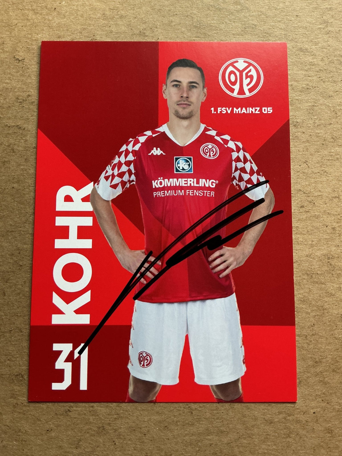 Dominik Kohr, Germany 🇩🇪 FSV Mainz 05 2020/21 hand signed - Autographs-World