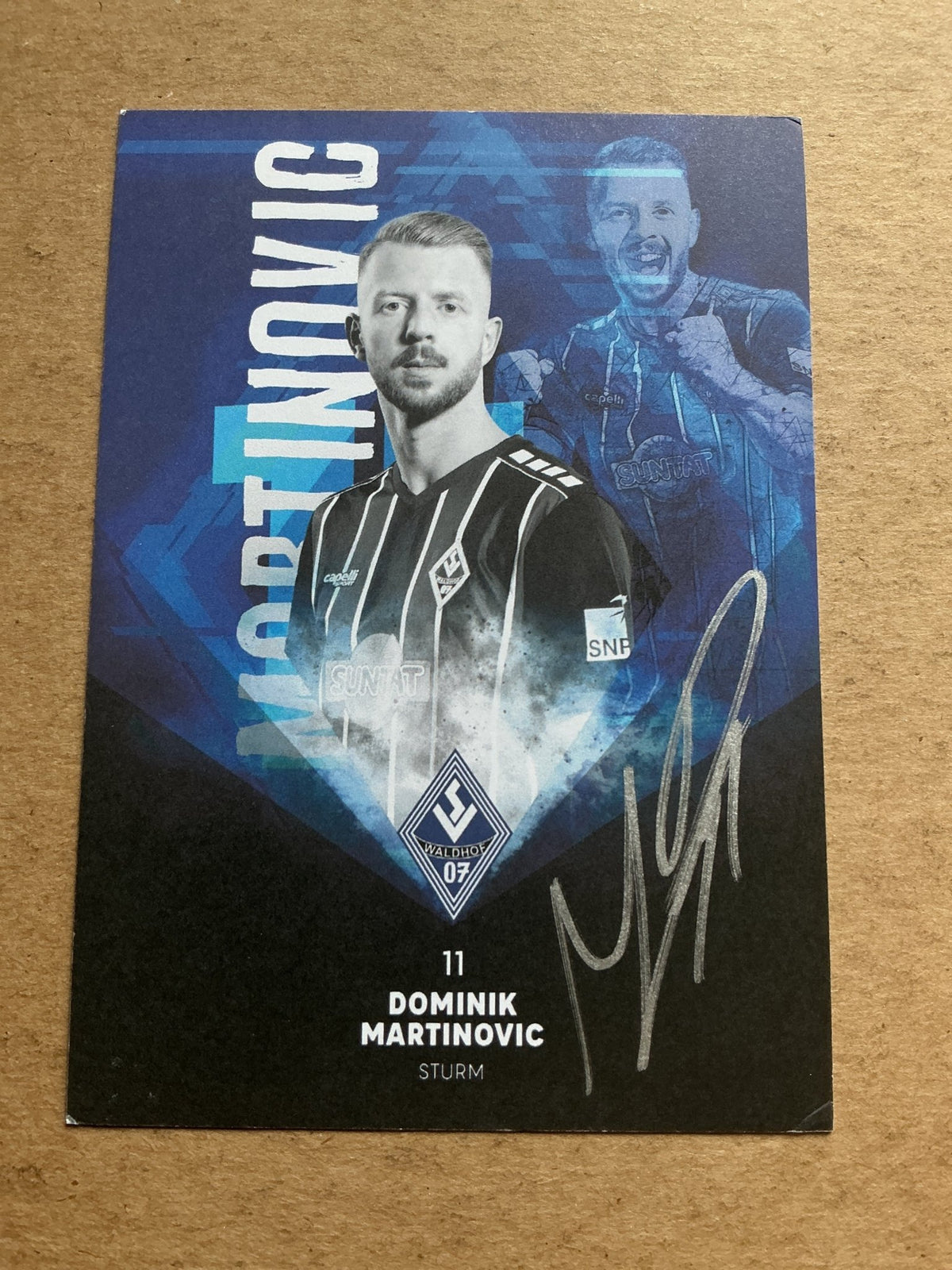 Dominik Martinovic, Germany 🇩🇪 SV Waldhof Mannheim 2021/22 hand signed - Autographs-World