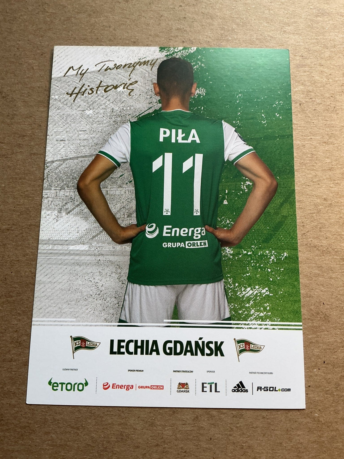 Dominik Piła, Poland 🇵🇱 Lechia Gdansk 2022/23 hand signed - Autographs-World