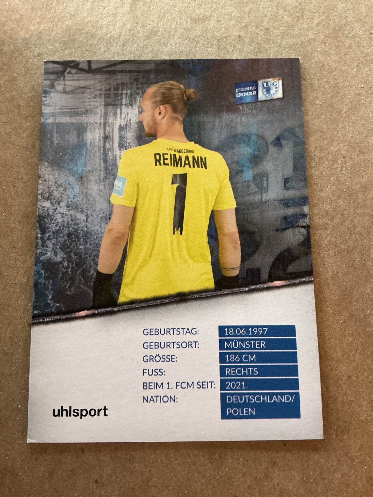 Dominik Reimann, Germany 🇩🇪 1.FC Magdeburg 2021/22 hand signed - Autographs-World