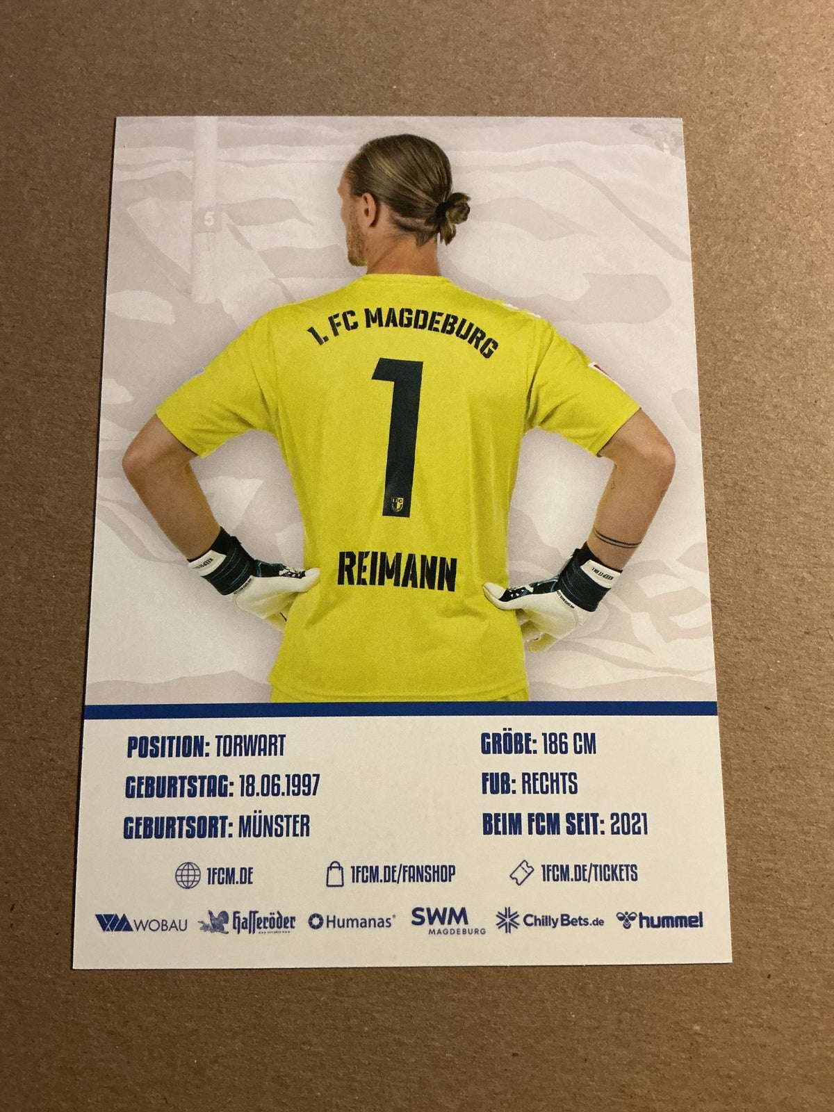 Dominik Reimann, Germany 🇩🇪 1.FC Magdeburg 2023/24 hand signed - Autographs-World