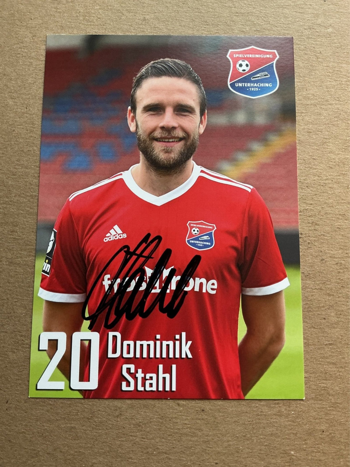 Dominik Stahl, Germany 🇩🇪 SpVgg Unterhaching 2019/20 hand signed - Autographs-World