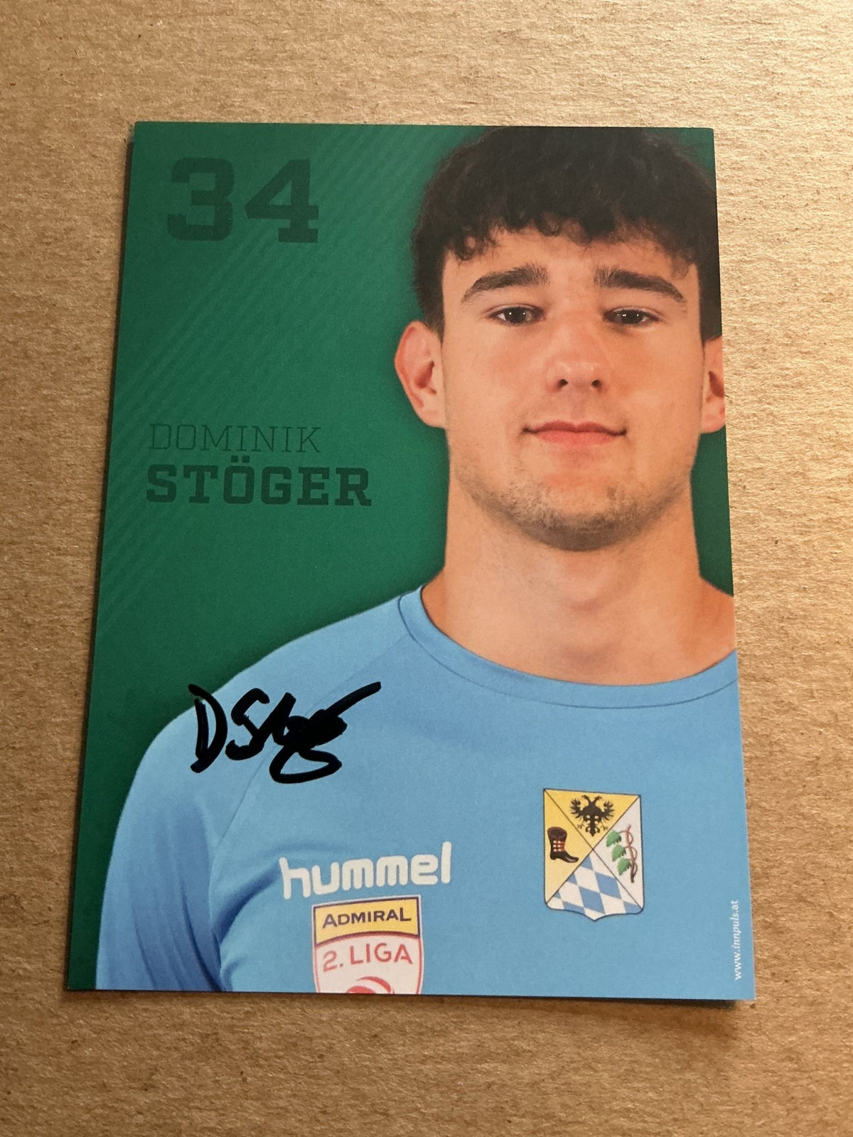 Dominik Stöger, Austria 🇦🇹 SV Ried 2024/25 hand signed - Autographs-World