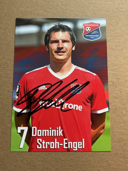 Dominik Stroh-Engel, Germany 🇩🇪 SpVgg Unterhaching 2019/20 hand signed - Autographs-World