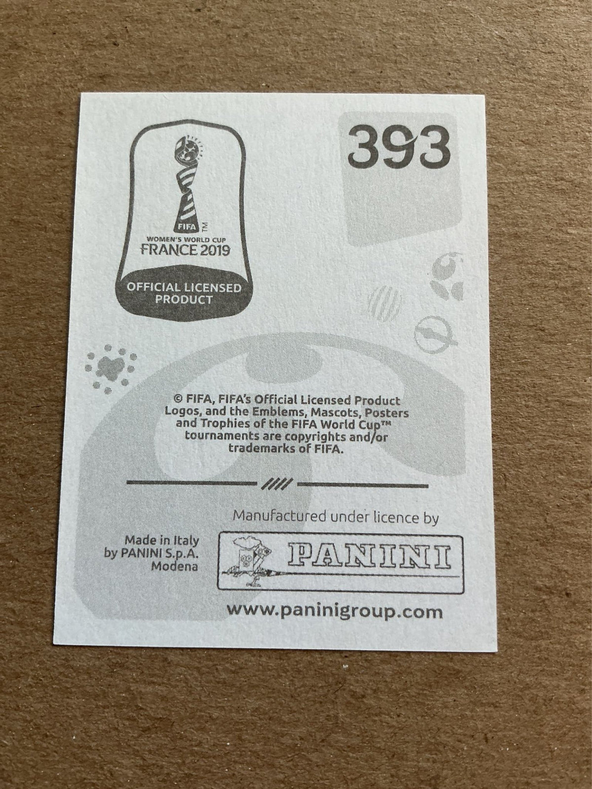 Dominique Bloodworth, Netherlands 🇳🇱 FIFA Women’s World Cup 2019 Panini hand signed - Autographs-World