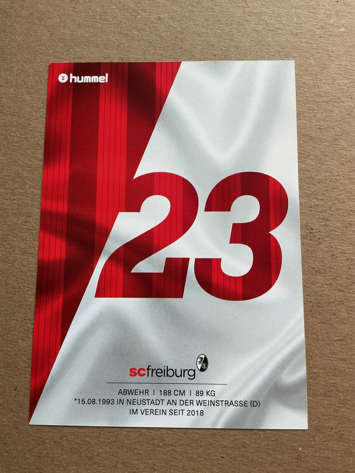 Dominique Heintz, Germany 🇩🇪 SC Freiburg 2018/19 hand signed - Autographs-World