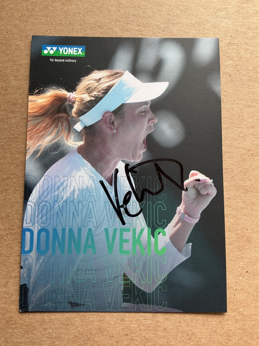 Donna Vekic, Croatia 🇭🇷 Tennis Sports 2025 hand signed - Autographs-World