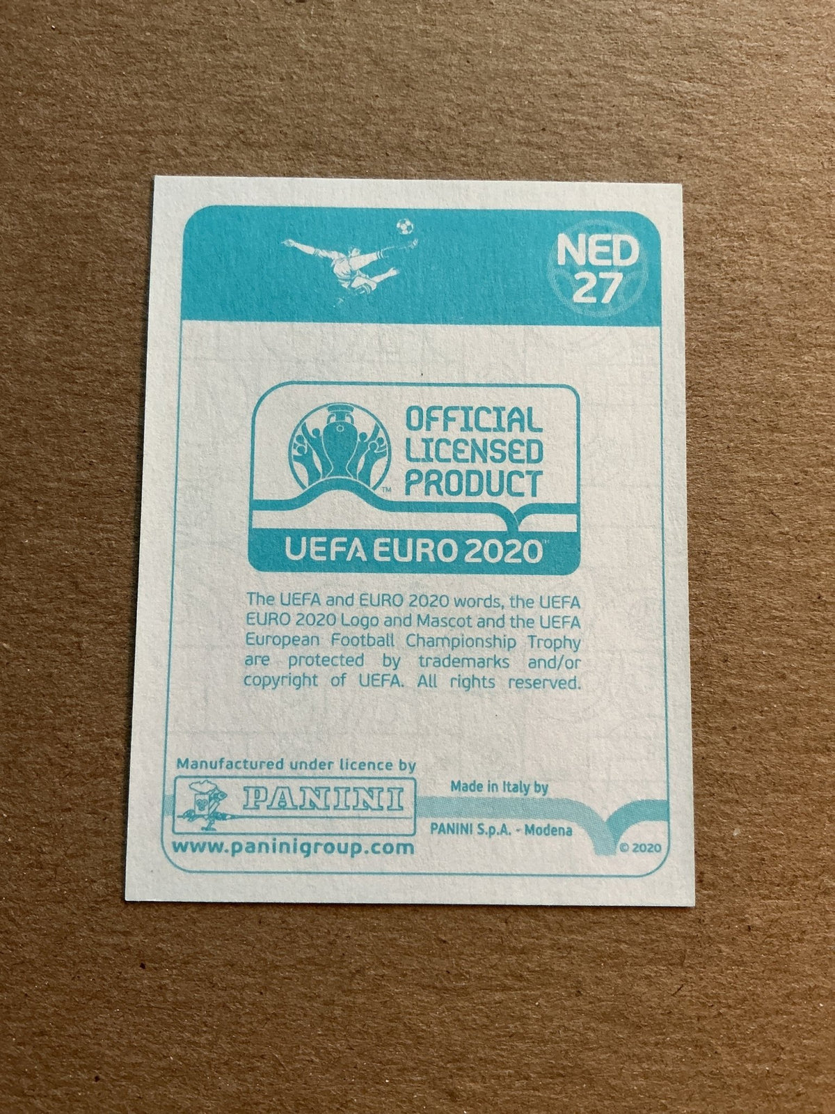 Donyell Malen, Netherlands 🇳🇱 UEFA Euro 2020 Panini hand signed - Autographs-World
