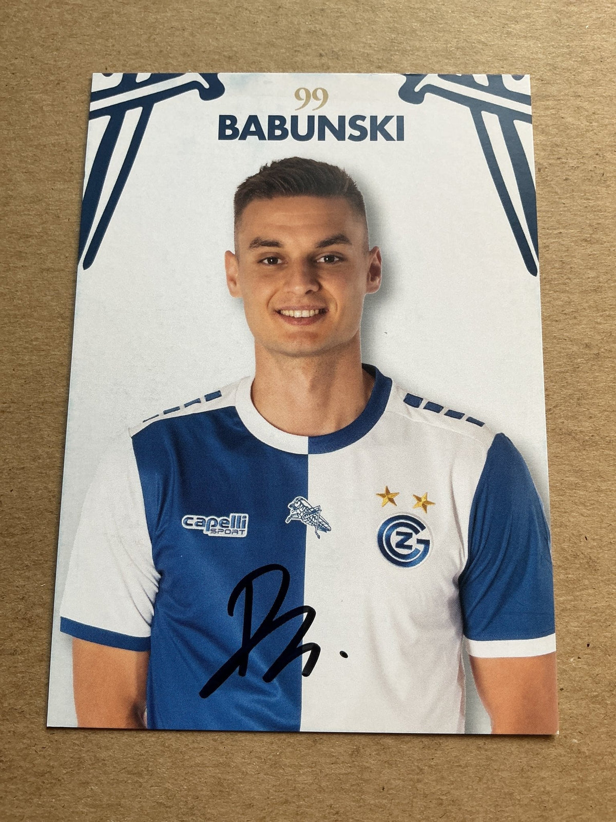 Dorian Babunski, North Macedonia 🇲🇰 Grasshopper Club Zürich 2023/24 hand signed - Autographs-World