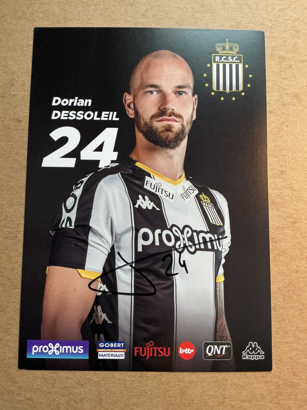 Dorian Dessoleil, Belgium 🇧🇪 Royal Charleroi SC 2019/20 hand signed - Autographs-World