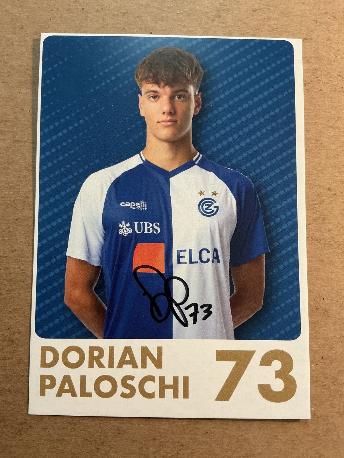 Dorian Paloschi, Italy 🇮🇹 Grasshopper Zürich 2025/26 hand signed - Autographs-World