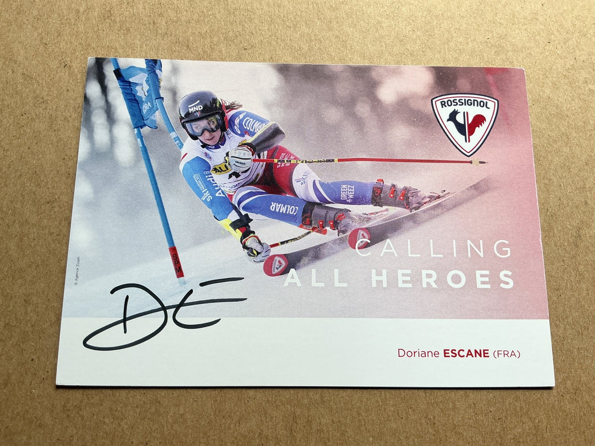 Doriane Escane, France 🇫🇷 Alpine Winter Sports 2024/25 hand signed - Autographs-World