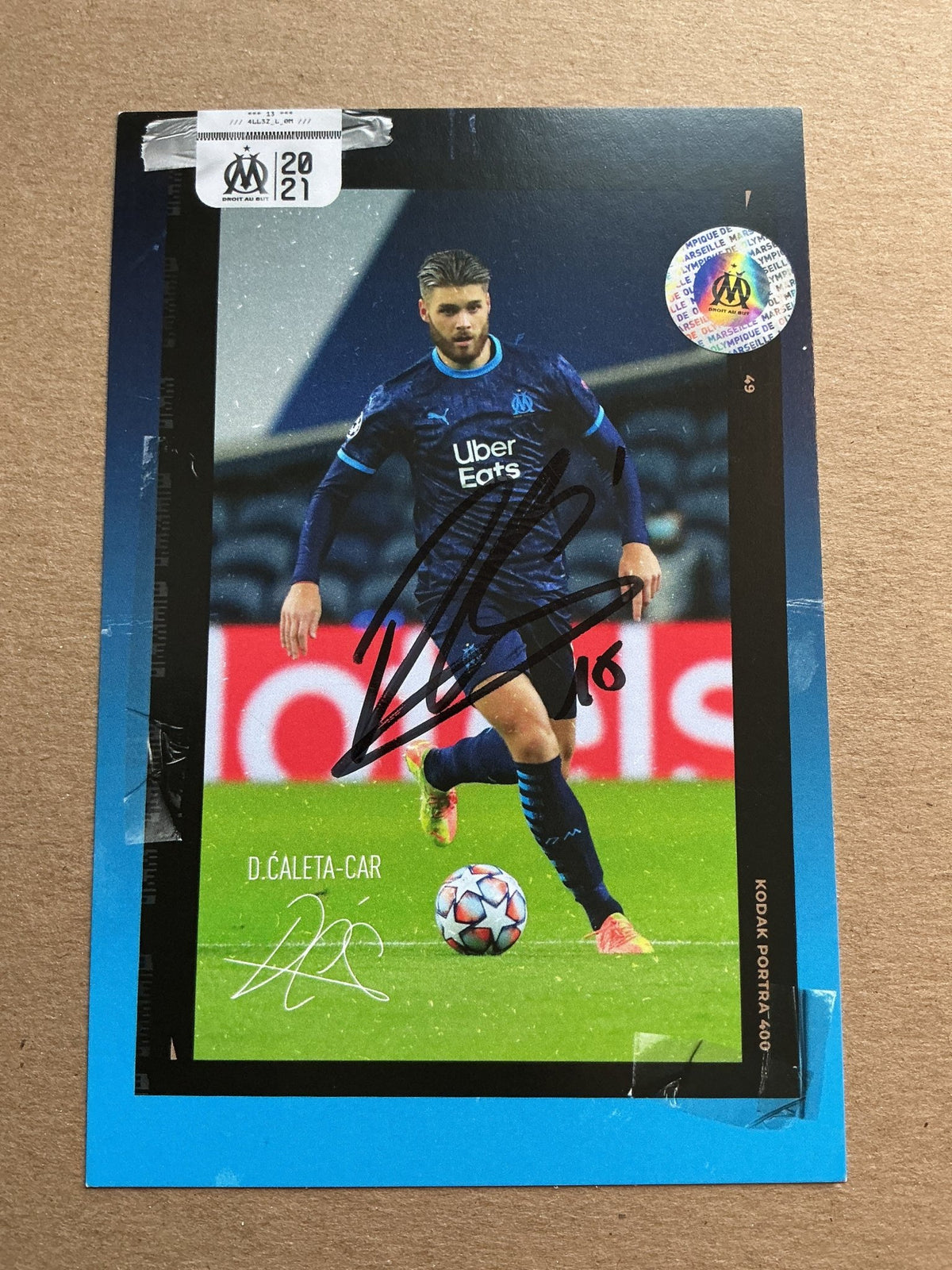 Duje Ćaleta-Car, Croatia 🇭🇷 Olympique Marseille 2020/21 hand signed - Autographs-World