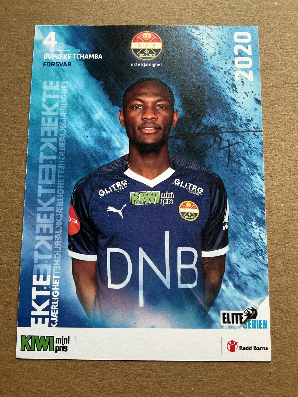 Duplexe Tchamba, Cameroon 🇨🇲 Strømsgodset IF 2020/21 hand signed - Autographs-World