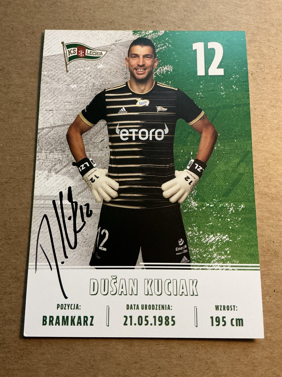 Dušan Kuciak, Slovakia 🇸🇰 Lechia Gdansk 2022/23 hand signed - Autographs-World