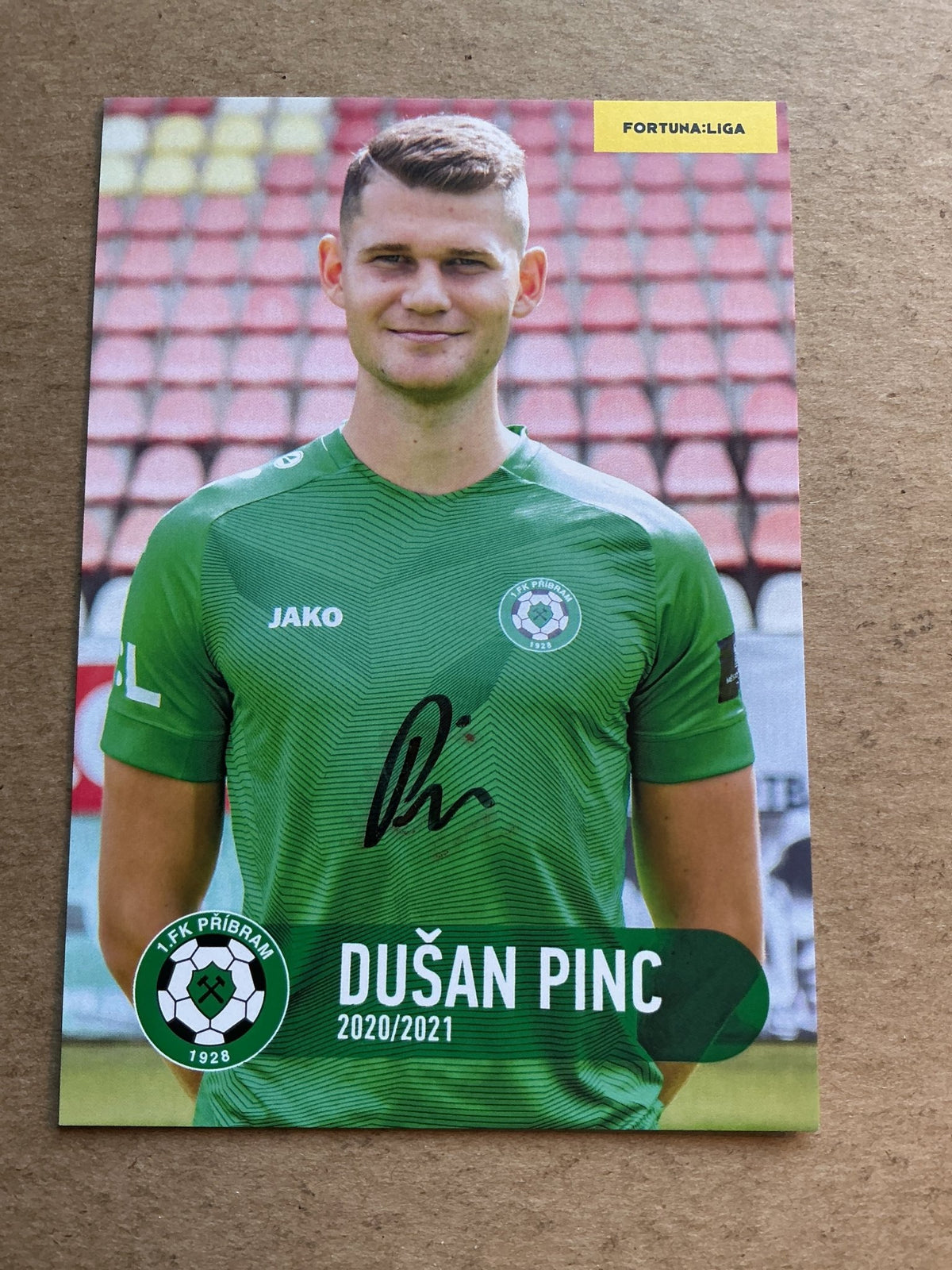 Dušan Pinc, Czech Republic 🇨🇿 1.FK Příbram 2020/21 hand signed - Autographs-World
