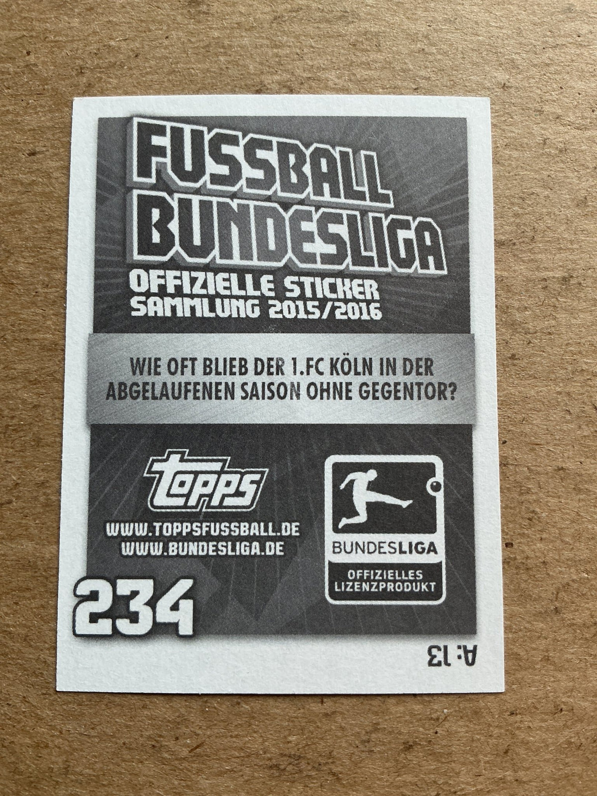 Dusan Svento, Slovakia 🇸🇰 1.FC Köln 2015/16 Topps hand signed - Autographs-World