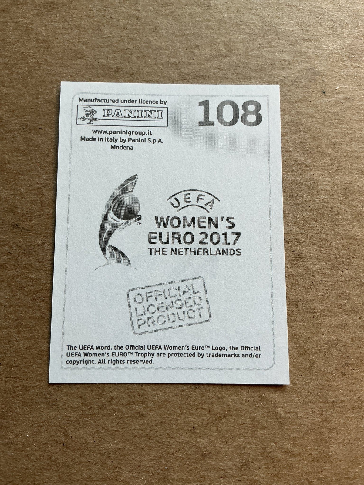 Dzsenifer Maroszan, Germany 🇩🇪 FIFA Women’s Euro Cup 2017 Panini hand signed - Autographs-World