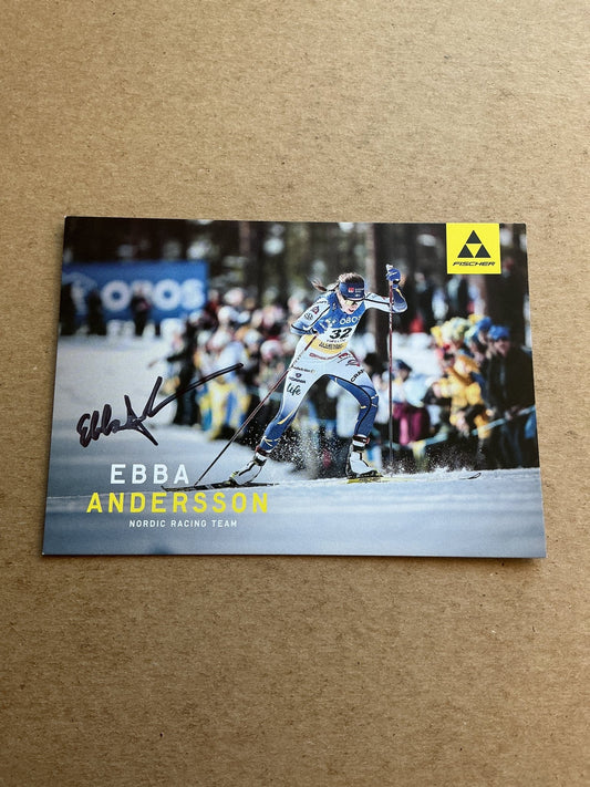 Ebba Andersson, Sweden 🇸🇪 Cross Country Winter 2023/24 hand signed - Autographs-World