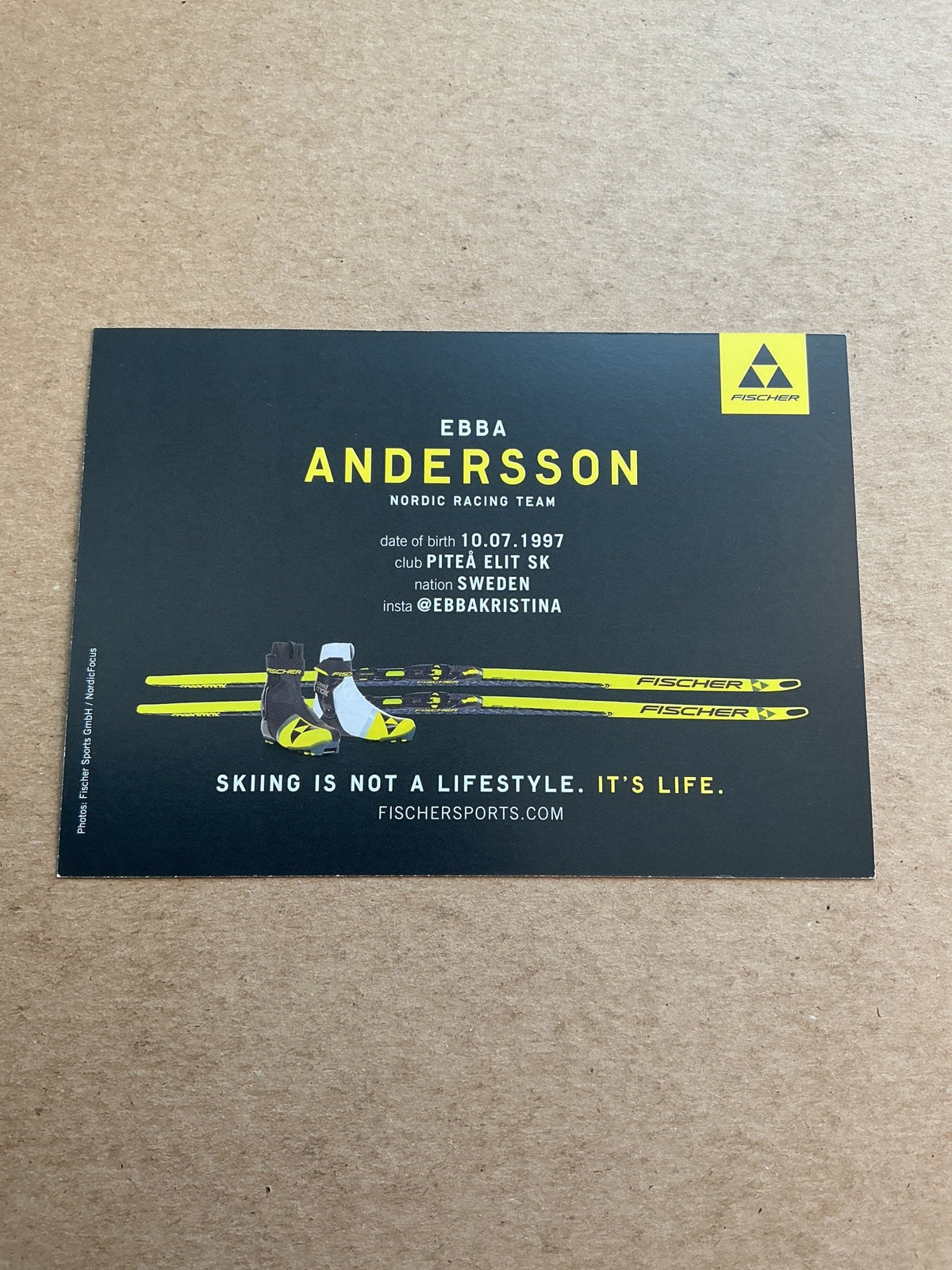 Ebba Andersson, Sweden 🇸🇪 Cross Country Winter 2023/24 hand signed - Autographs-World