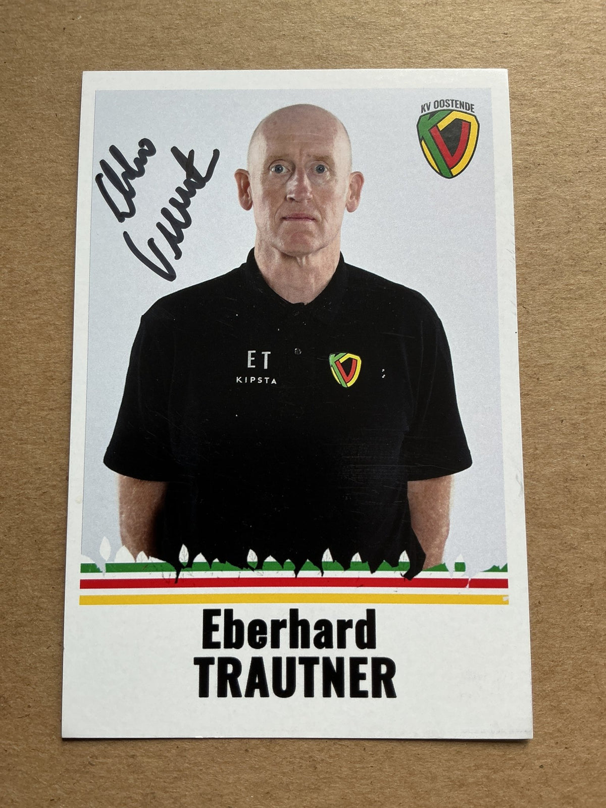 Eberhard Trautner, Belgium 🇧🇪 KV Oostende 2021/22 hand signed - Autographs-World