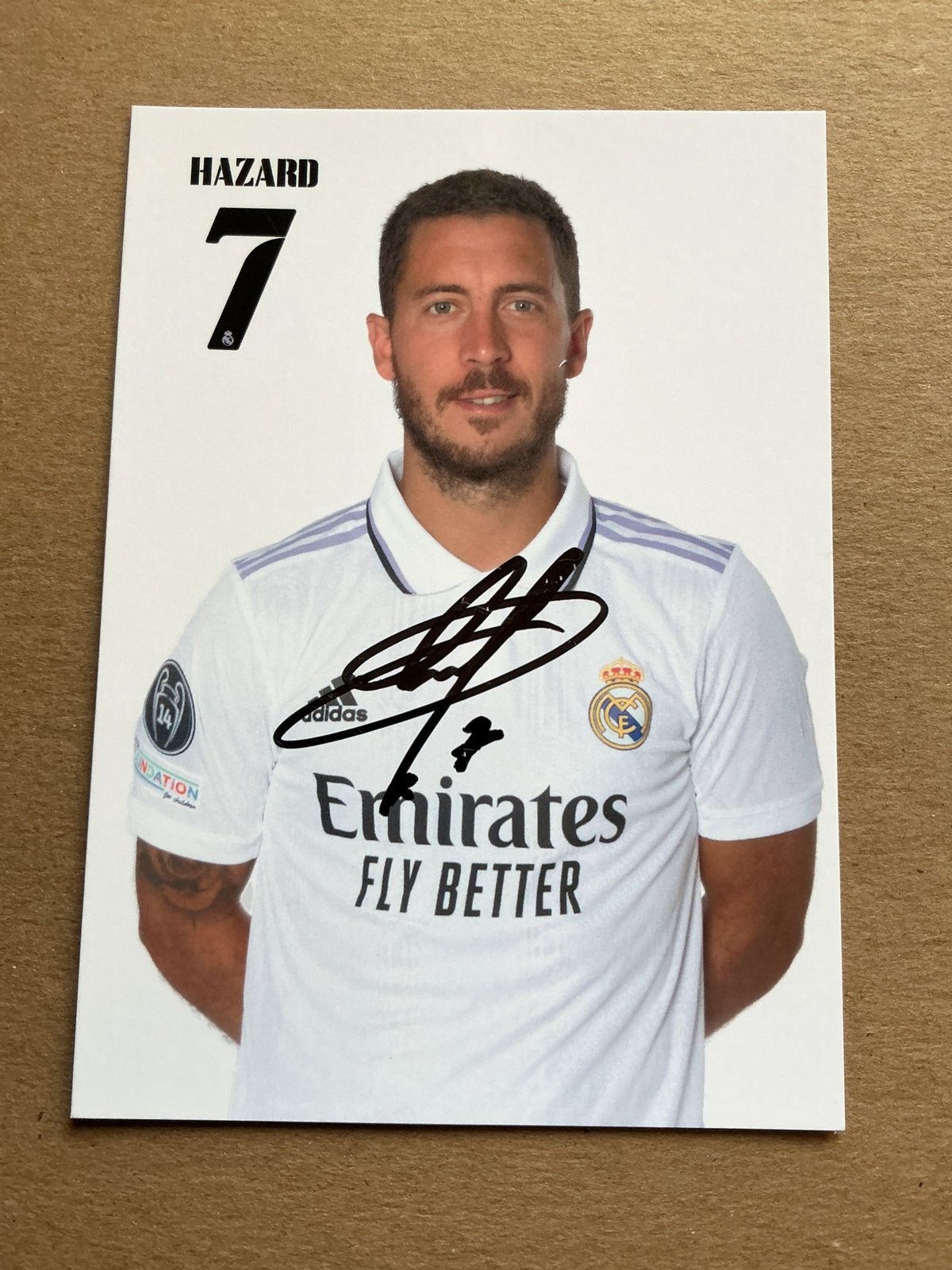 Eden Hazard, Belgium 🇧🇪 Real Madrid 2022/23 hand signed - Autographs-World