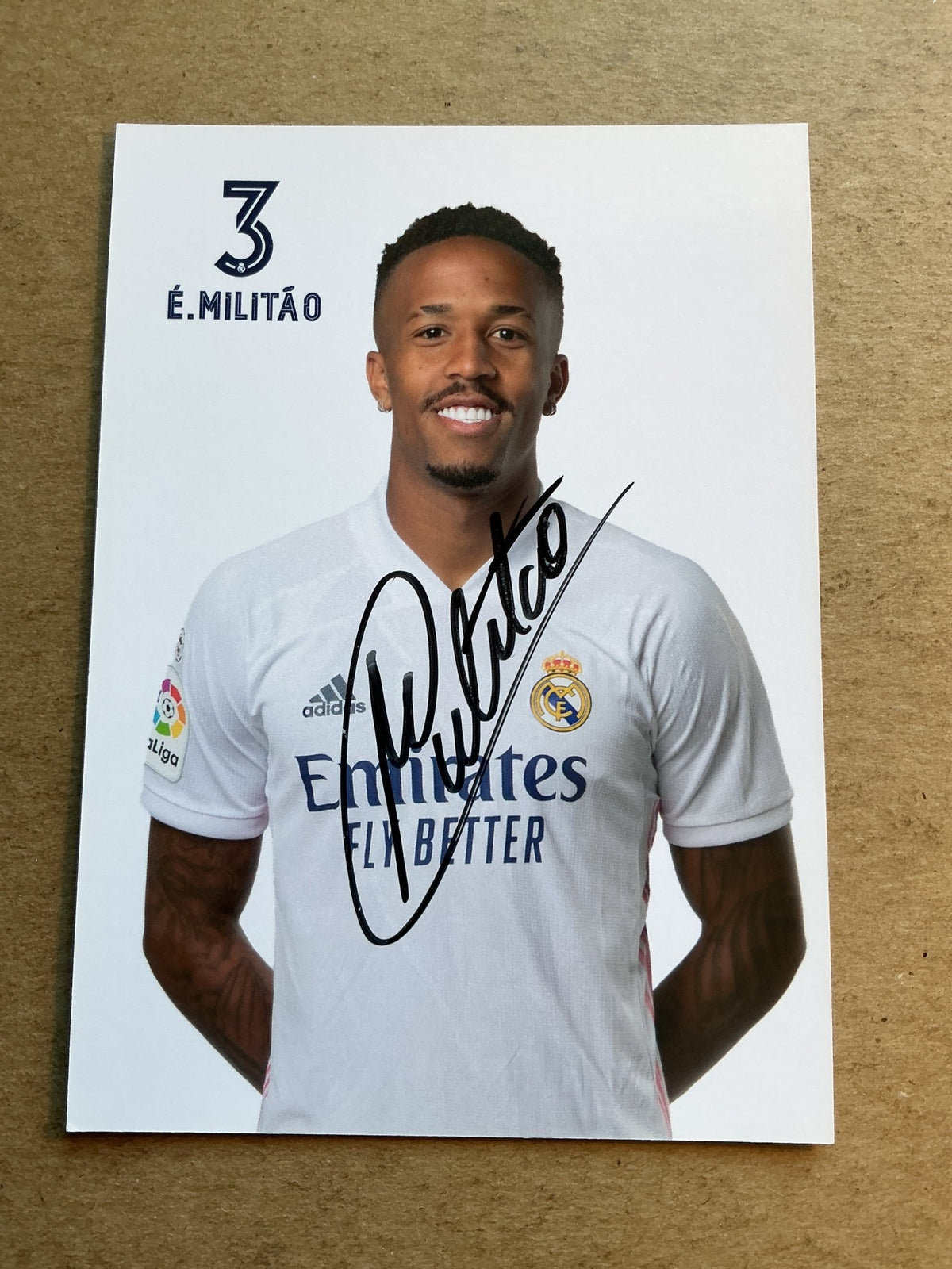 Éder Militão, Brazil 🇧🇷 Real Madrid 2020/21 hand signed - Autographs-World