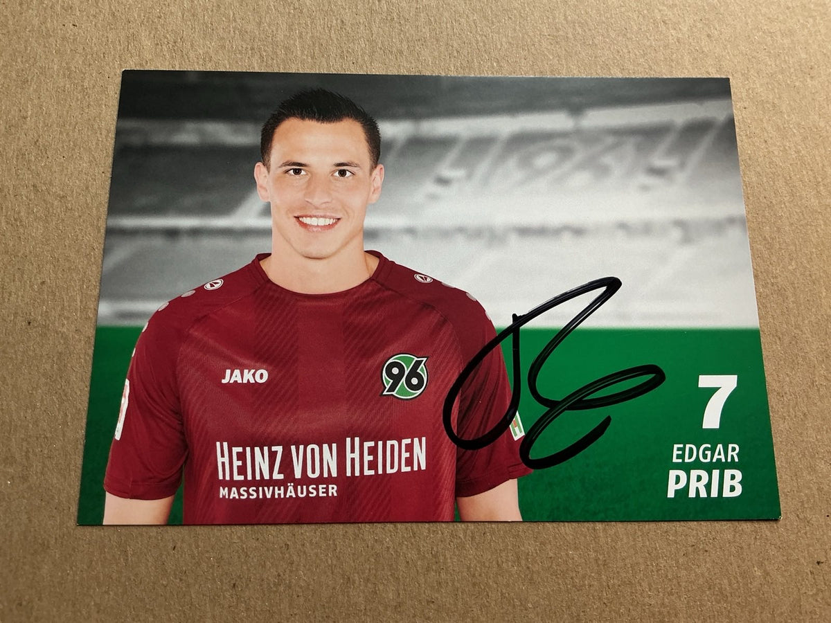 Edgar Prib, Germany 🇩🇪 Hannover 96 2018/19 hand signed - Autographs-World