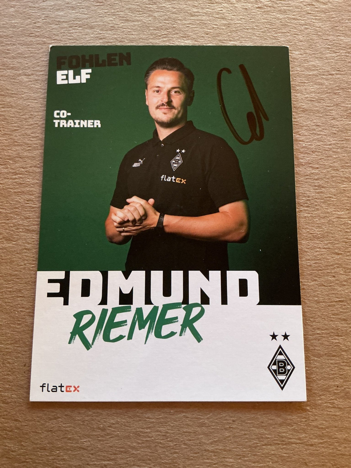 Edmund Riemer, Germany 🇩🇪 Borussia Mönchengladbach 2022/23 hand signed - Autographs-World