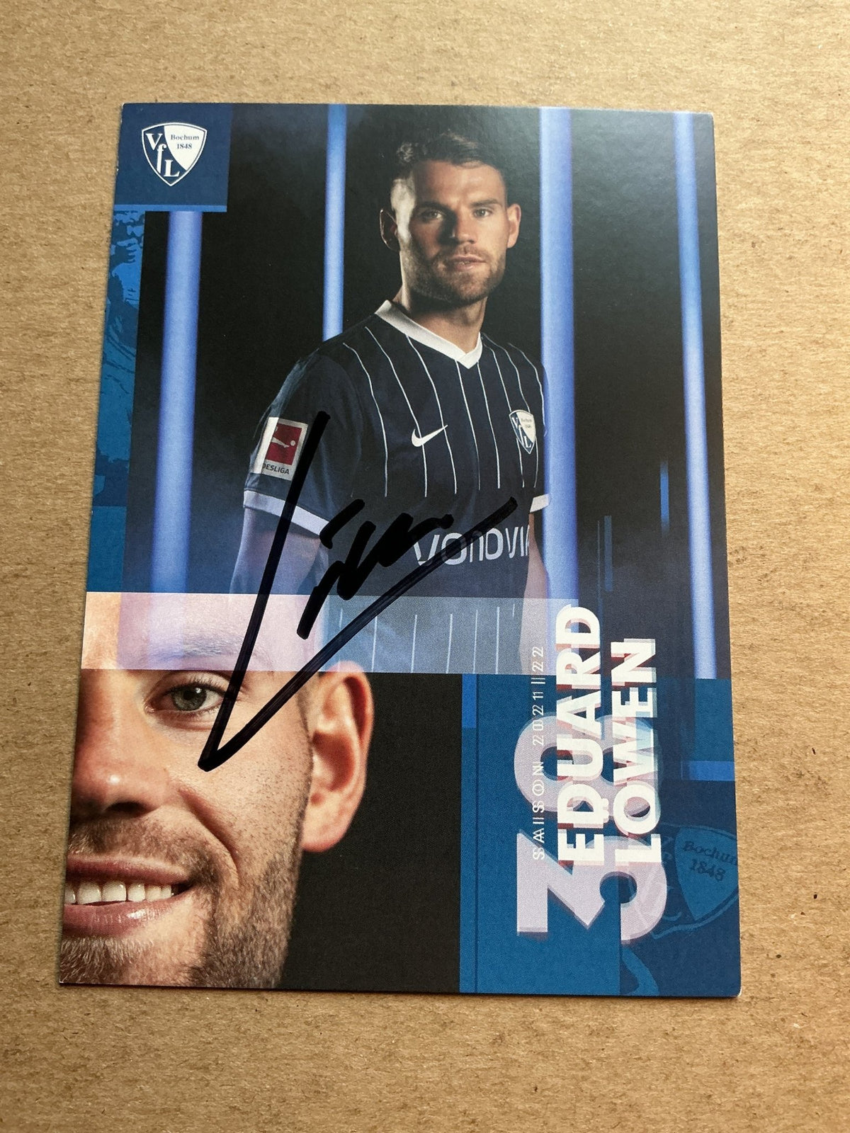 Eduard Löwen, Germany 🇩🇪 VfL Bochum 2021/22 hand signed - Autographs-World