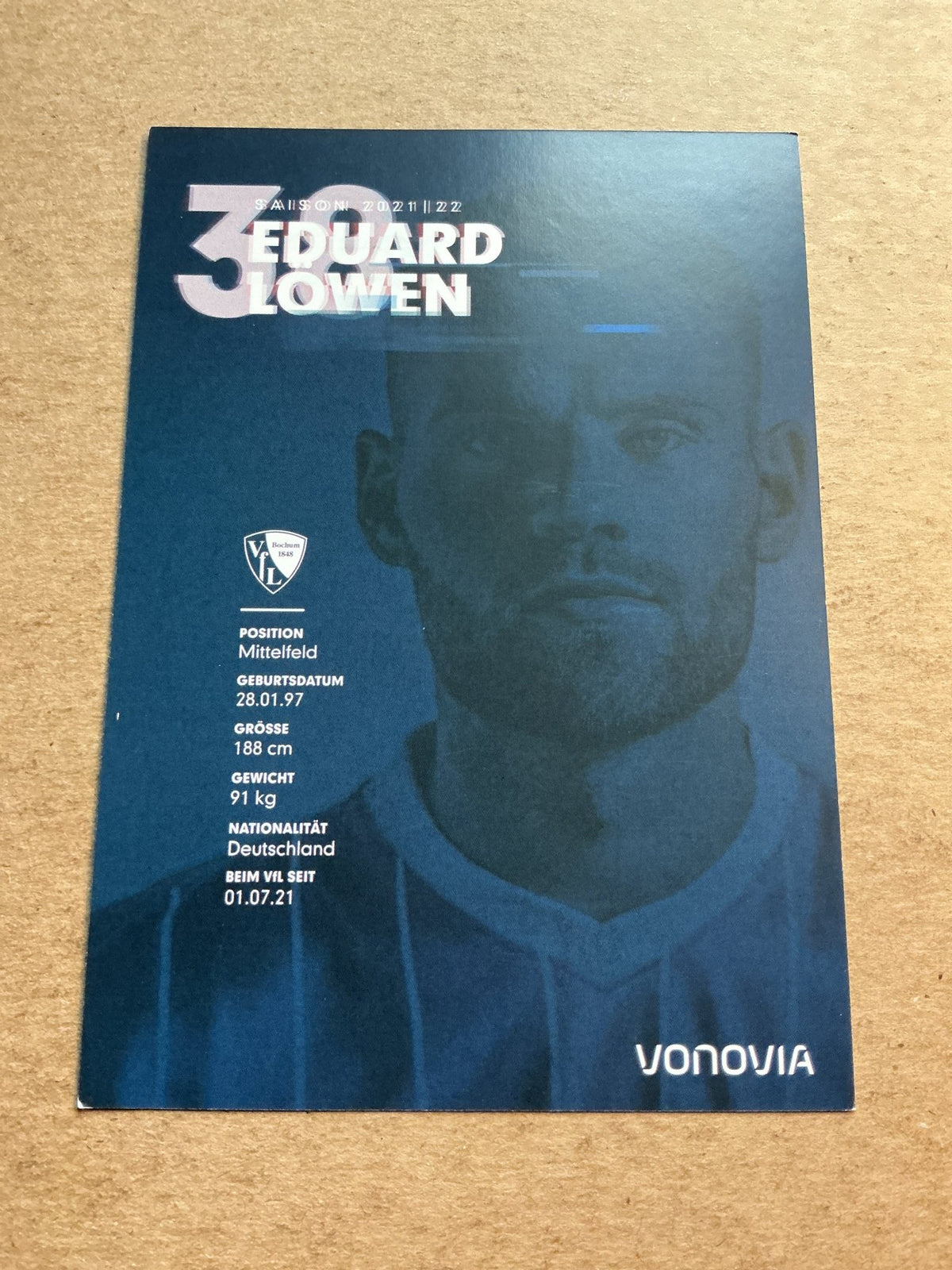 Eduard Löwen, Germany 🇩🇪 VfL Bochum 2021/22 hand signed - Autographs-World