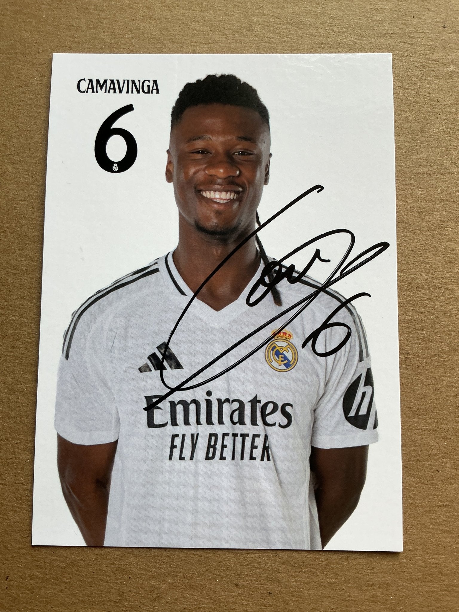 Eduardo Camavinga, France 🇫🇷 Real Madrid 2024/25 hand signed - Autographs-World
