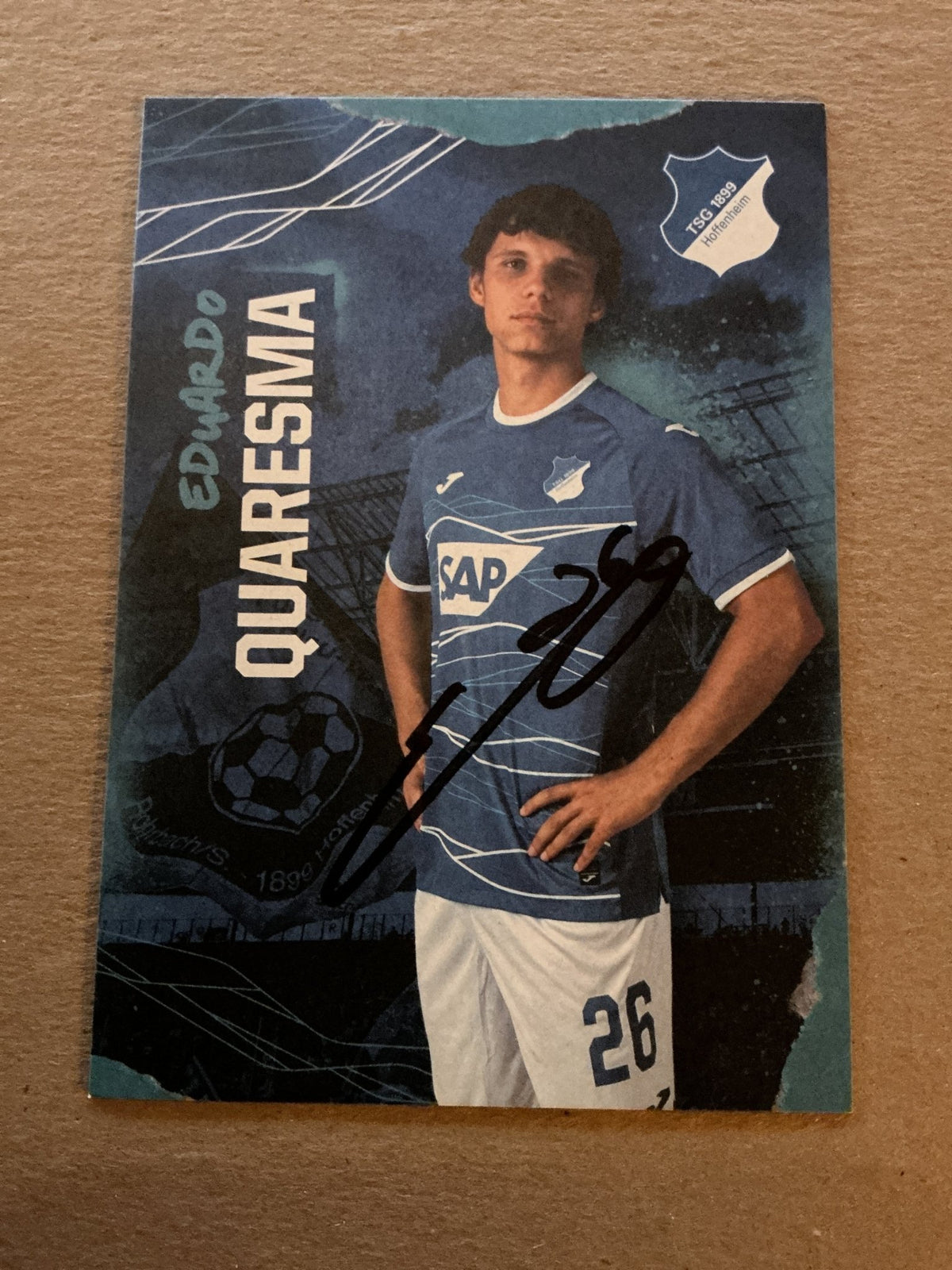 Eduardo Quaresma, Portugal 🇵🇹 TSG 1899 Hoffenheim 2022/23 hand signed - Autographs-World