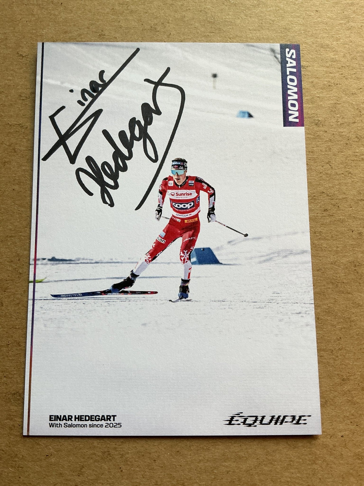 Einar Hedegart, Norway 🇳🇴 Cross Country Winter 2025/26 hand signed - Autographs-World