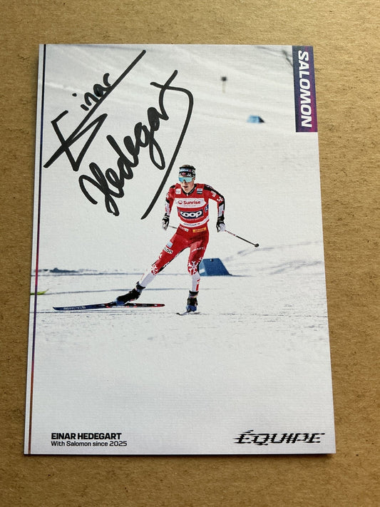 Einar Hedegart, Norway 🇳🇴 Cross Country Winter 2025/26 hand signed - Autographs-World