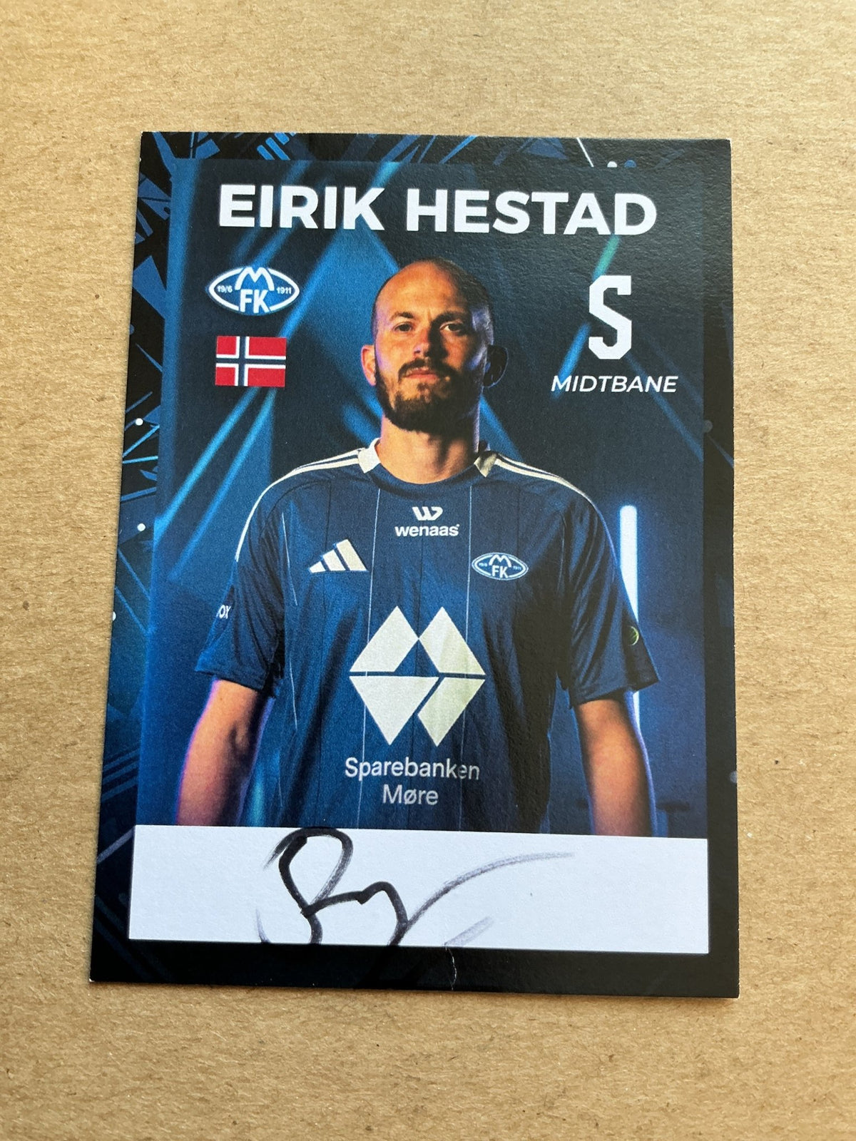 Eirik Hestad, Norway 🇳🇴 Molde FK 2024/25 hand signed - Autographs-World
