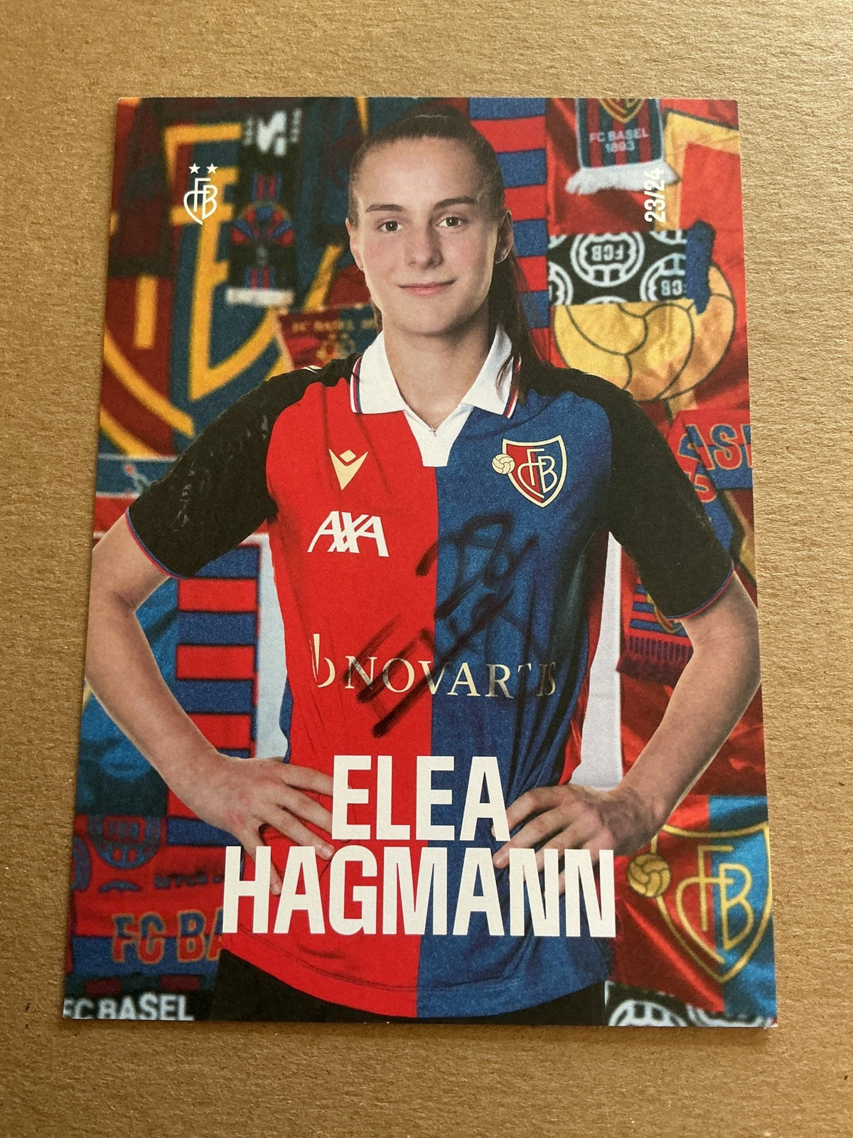 Elea Hagmann, Switzerland 🇨🇭 FC Basel 2023/24 hand signed - Autographs-World