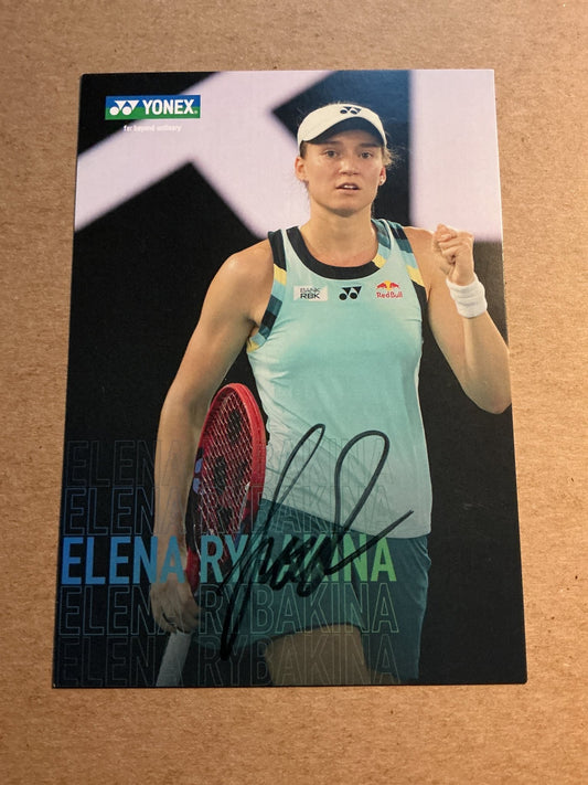 Elena Rybakina, Kazakhstan 🇰🇿 Tennis Sports 2025 hand signed - Autographs-World