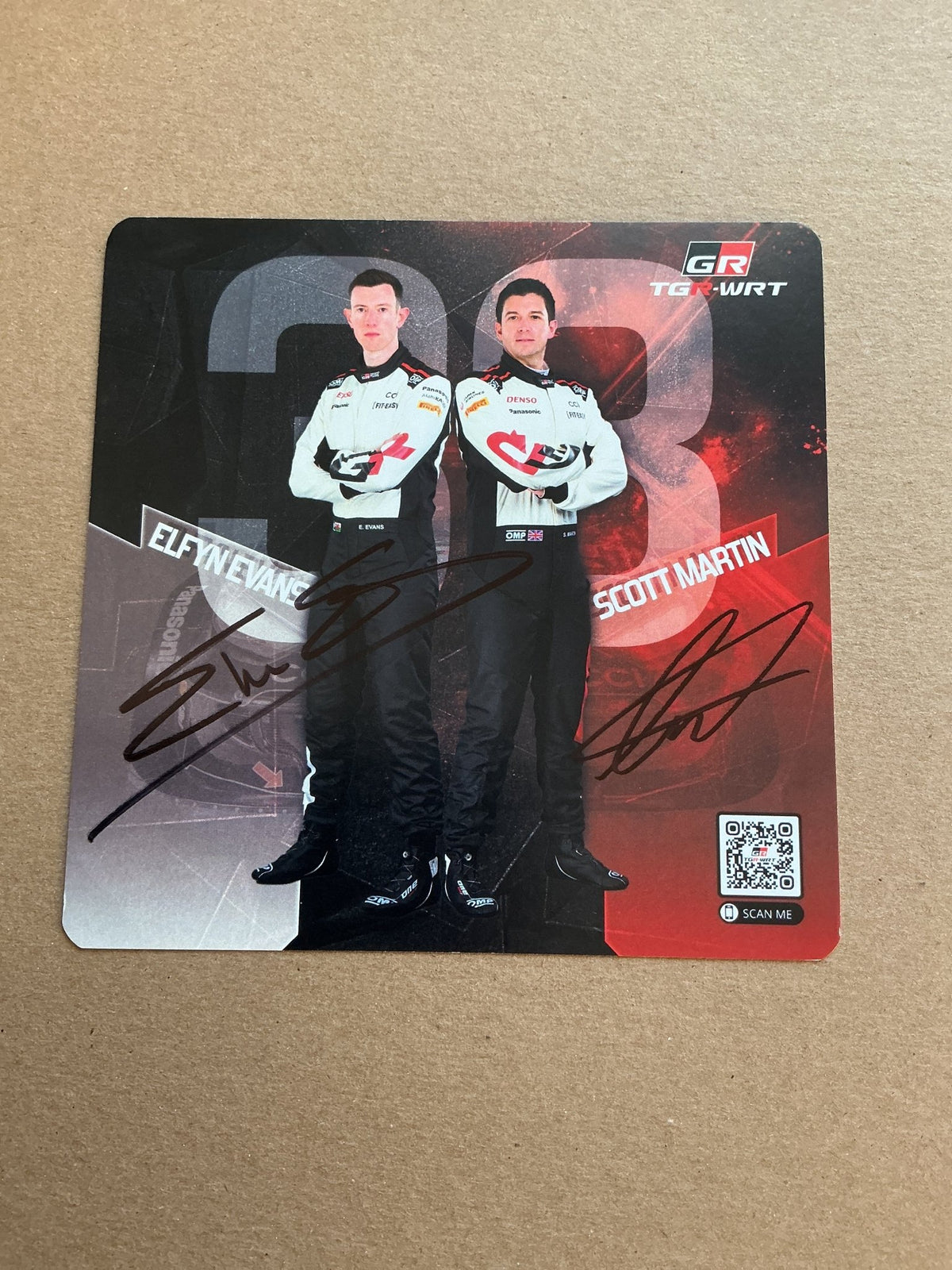 Elfyn Evans, Wales 🏴󠁧󠁢󠁷󠁬󠁳󠁿 World Rally Championship Sports 2024 hand signed - Autographs-World