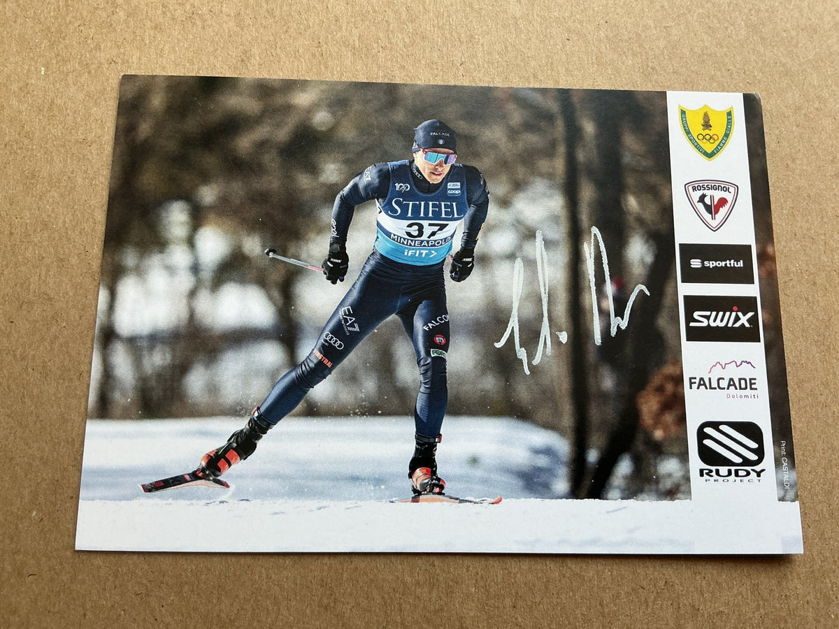 Elia Barp, Italy 🇮🇹 Cross Country 2024/25 hand signed - Autographs-World