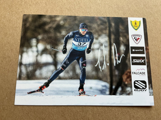 Elia Barp, Italy 🇮🇹 Cross Country 2024/25 hand signed - Autographs-World