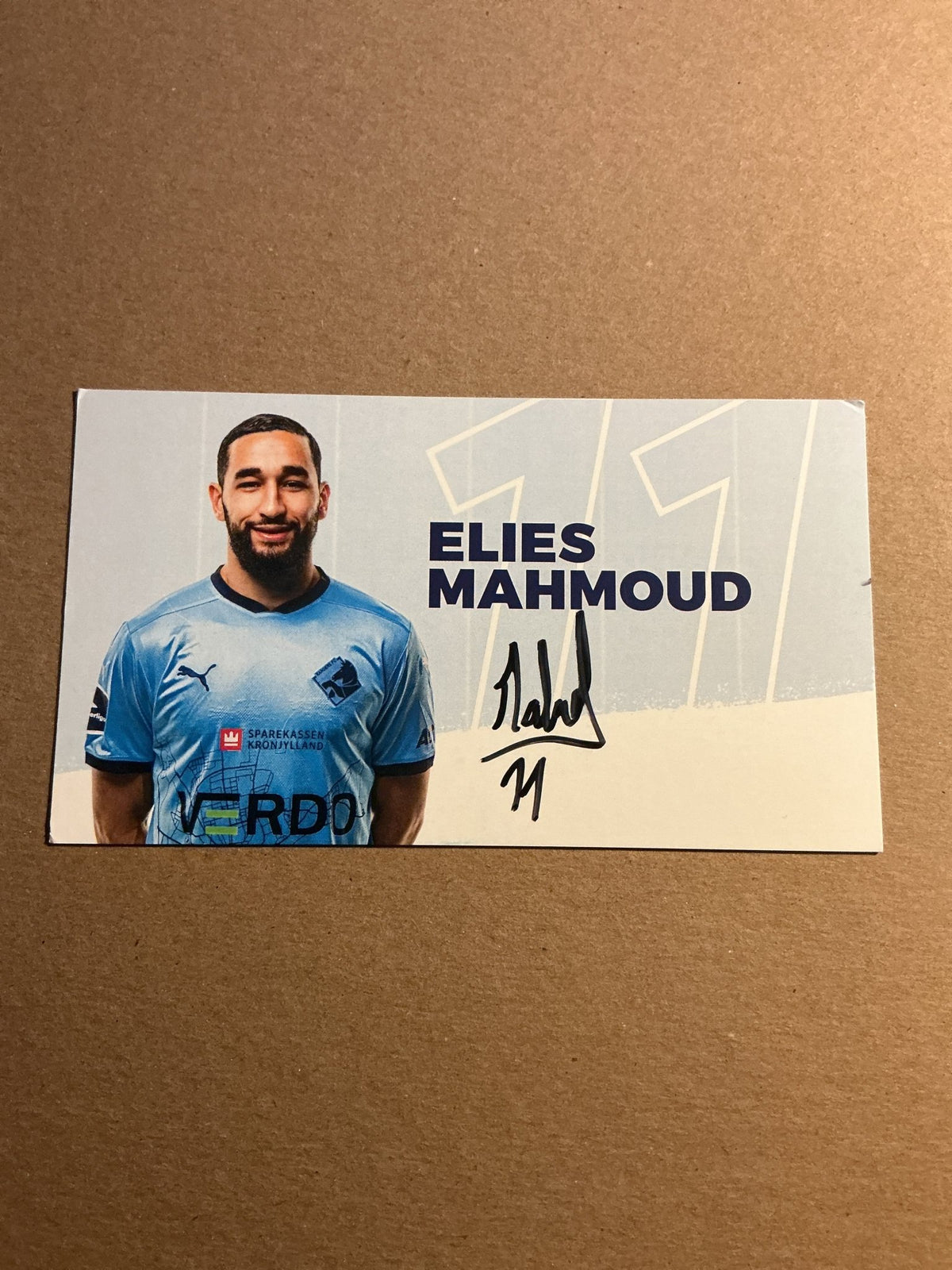 Elies Mahmoud, France 🇫🇷 Randers FC 2024/25 hand signed - Autographs-World
