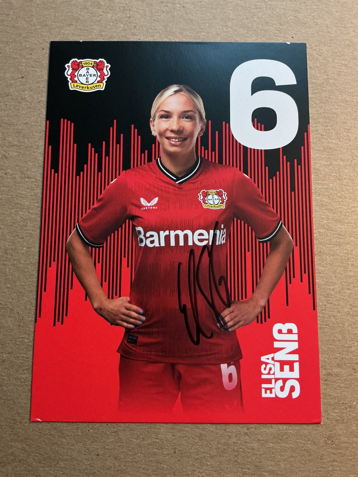 Elisa Senß, Germany 🇩🇪 Bayer 04 Leverkusen 2022/23 hand signed - Autographs-World