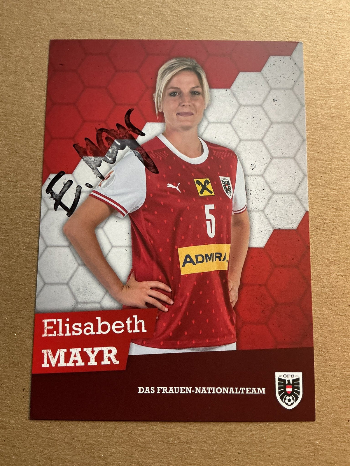 Elisabeth Mayr, Austria 🇦🇹 UEFA Women’s Euro 2022 hand signed - Autographs-World