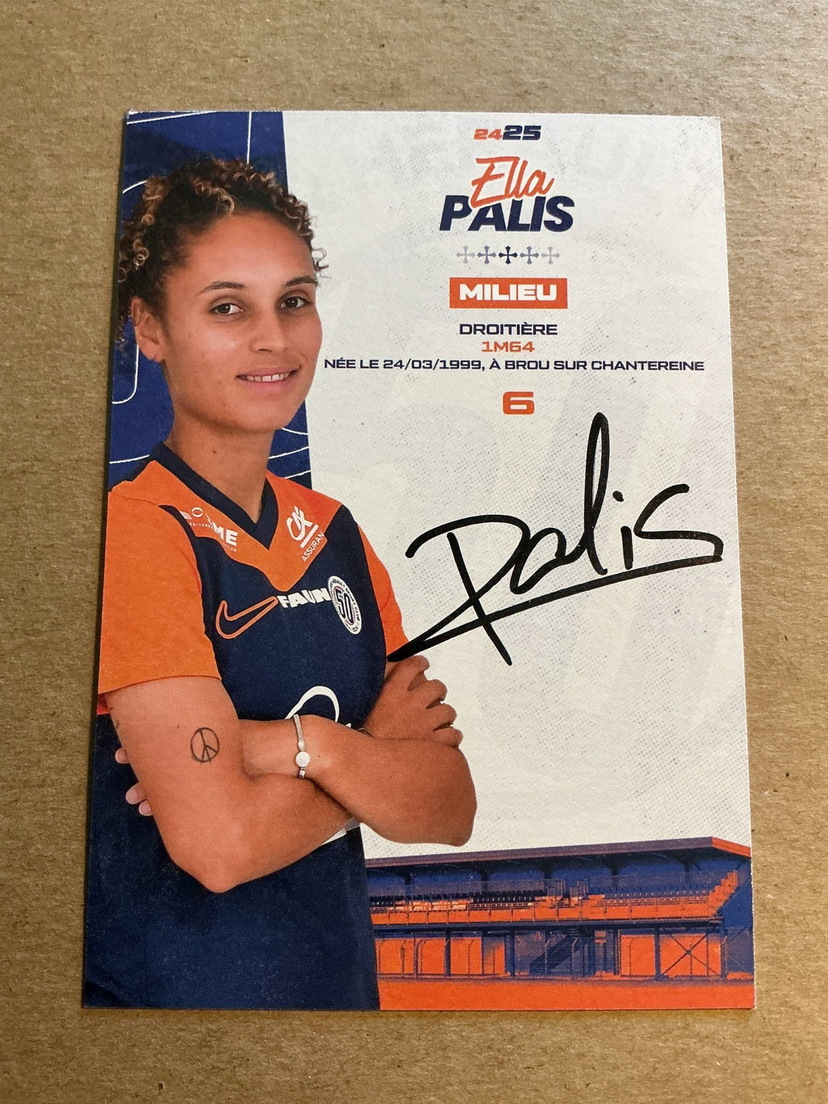 Ella Palis, France 🇫🇷 Montpellier HSC 2024/25 hand signed - Autographs-World