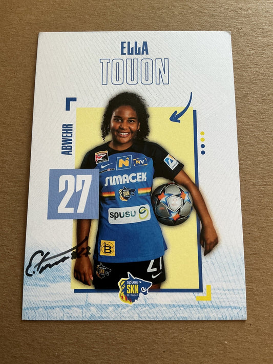 Ella Touon, Switzerland 🇨🇭 SKN St. Pölten 2023/24 hand signed - Autographs-World