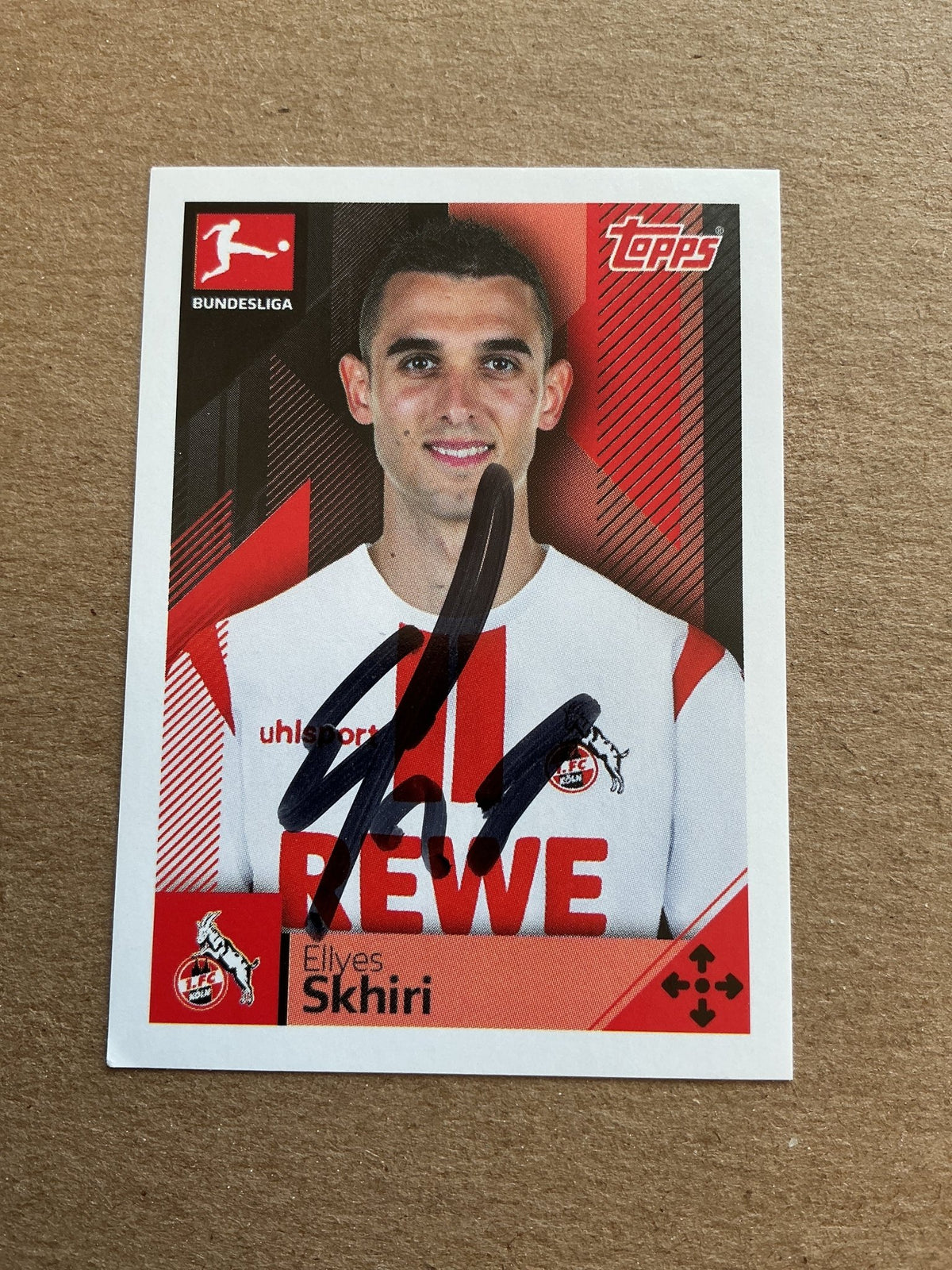 Ellyes Skhiri, Tunisia 🇹🇳 1.FC Köln 2020/21 Topps hand signed - Autographs-World