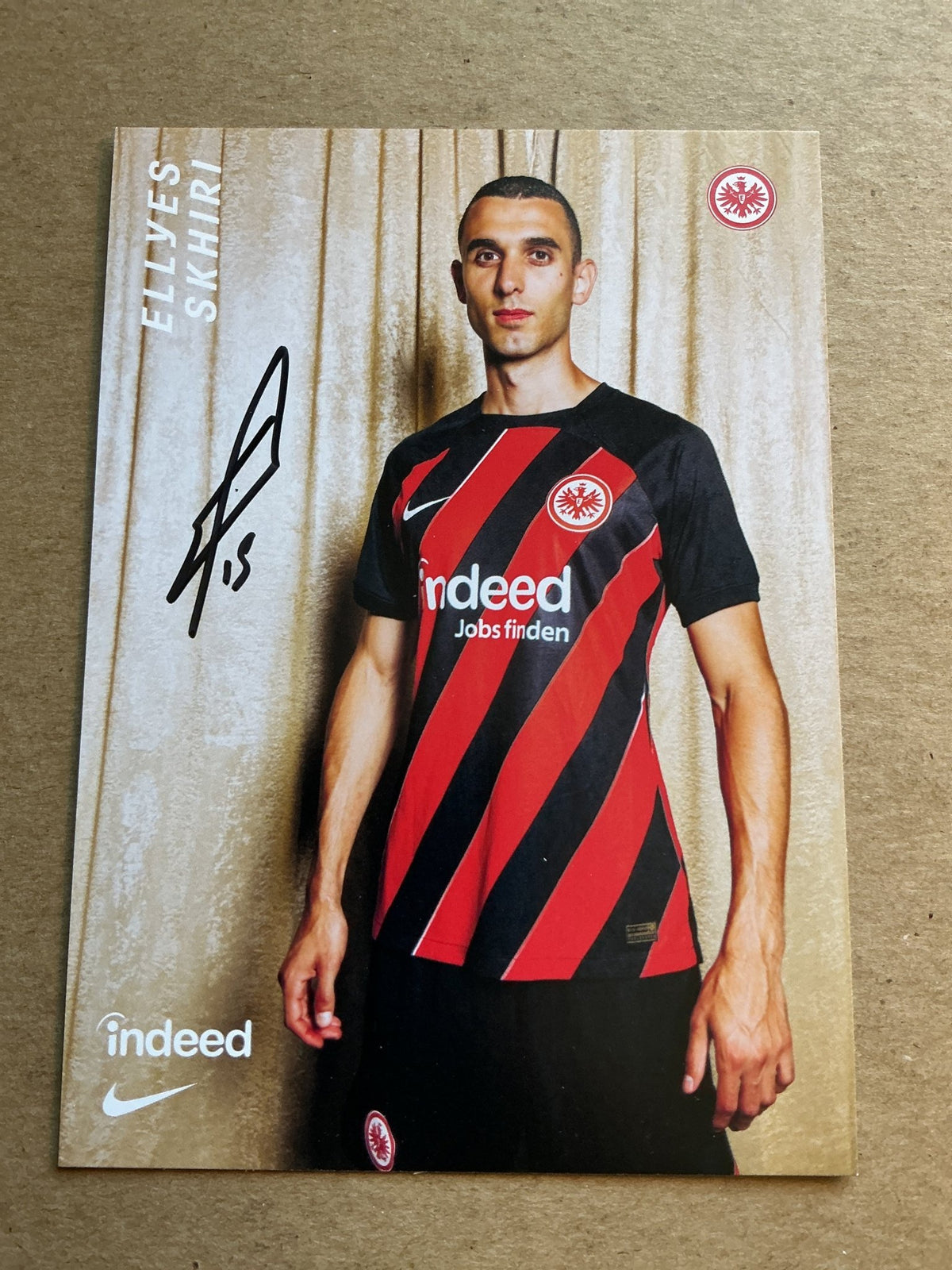 Elyes Skhiri, Tunisia 🇹🇳 Eintracht Frankfurt 2023/24 hand signed - Autographs-World
