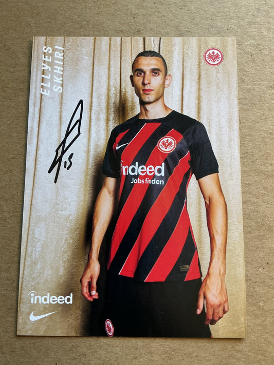 Elyes Skhiri, Tunisia 🇹🇳 Eintracht Frankfurt 2023/24 hand signed - Autographs-World
